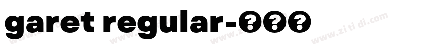 garet regular字体转换
